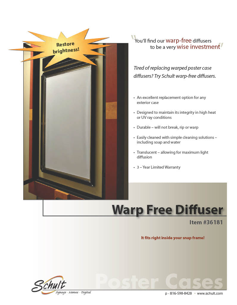 Warp-free Diffuser Panel